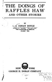Cover of: The Doings of Raffles Haw and Other Stories