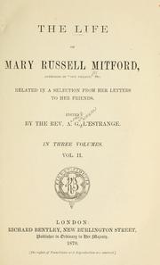 Cover of: The life of Mary Russell Mitford ...
