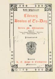 Cover of: Literary Boston of to-day