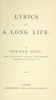 Cover of: Lyrics of a long life