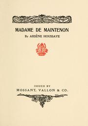 Madame de Maintenon by Arsène Houssaye