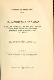 Madhyama Vyāyoga by Bhāsa
