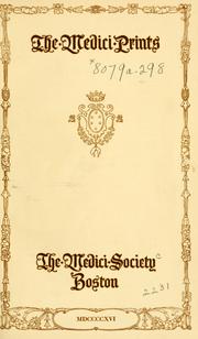 Cover of: The Medici prints
