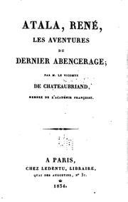 Cover of: Atala, René: Les aventures du dernier Abencérage
