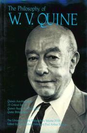 Cover of: The Philosophy of W. V. Quine, Volume 18 (Library of Living Philosophers)