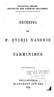 Cover of: Excerpta ex P. Ovidii Nasonis Carminibus