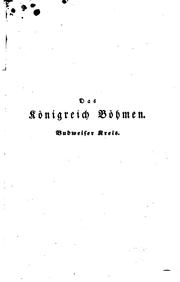 Cover of: Das Königreich Böhmen: Statistisch-topographisch dargestellt