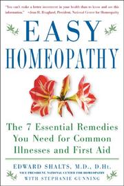 Easy homeopathy : the 7 essential remedies you need for common illnesses and first aid