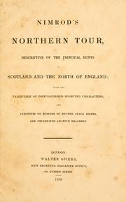 Cover of: Nimrod's Northern tour by Nimrod