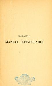 Cover of: Nouveau manuel épistolaire en français et en anglais: théorie, pratique, modèles