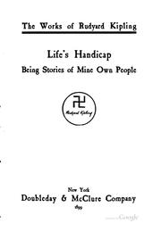 Cover of: Life's handicap, being stories of mine own people
