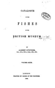 Cover of: Catalogue of the Fishes in the British Museum