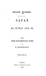 Cover of: Japan as it was and is