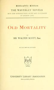Cover of: Old mortality. by Sir Walter Scott