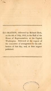 Cover of: An oration