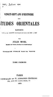 Cover of: Vingt-sept ans d'histoire des études orientales: rapports faits à la Société asiatique de Paris ...