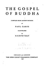 Cover of: The Gospel of Buddha
