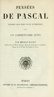 Cover of: Pensées. by Blaise Pascal
