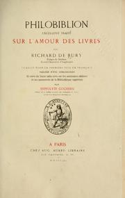 Cover of: Philobiblion by Richard de Bury