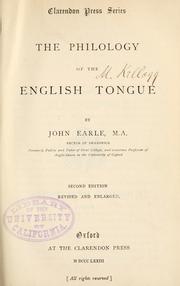 Cover of: The philology of the English tongue