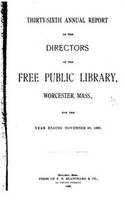 Annual Report by Free Public Library (Worcester, Mass.)