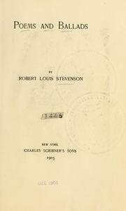Cover of: Poems and ballads. by Robert Louis Stevenson