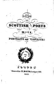 Cover of: Lives of Scottish Poets: With Ports. and Vignettes