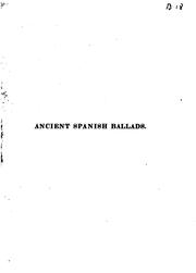 Cover of: Ancient Spanish Ballads: Historical and Romantic