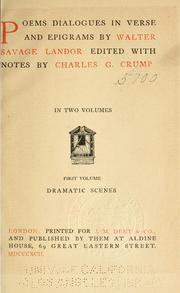 Cover of: Poems by Walter Savage Landor