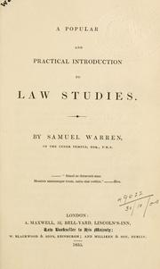 Cover of: popular and practical introduction to law studies.