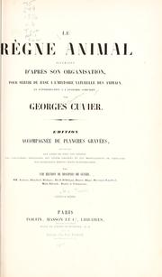 Cover of:  by Baron Georges Cuvier