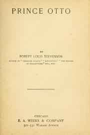 Cover of: Prince Otto. by Robert Louis Stevenson