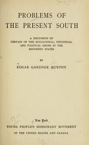 Cover of: Problems of the present South