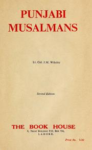 Punjabi Musalmans by J. M. Wikeley