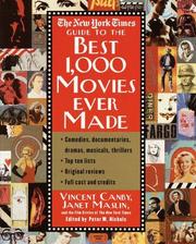 Cover of: The New York times guide to the best 1000 movies ever made