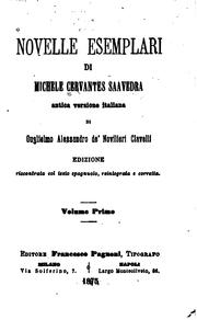 Cover of: Novelle esemplari by Miguel de Unamuno