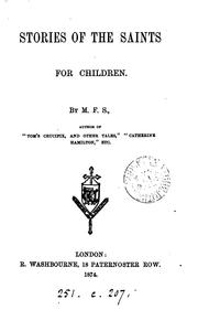 Cover of: Stories of the saints for children, by M.F.S