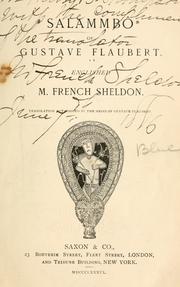 Cover of: Salammbô of Gustave Flaubert by Gustave Flaubert