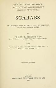 Cover of: Scarabs: an introduction to the study of Egyptian seals and signet rings