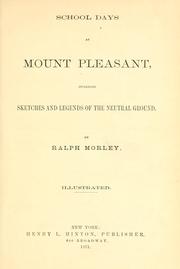School days at Mount Pleasant by Howard Hinton