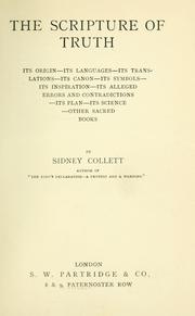 The scripture of truth by Sidney Collett