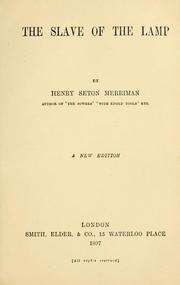 Cover of: The slave of the lamp