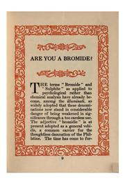 Cover of: Are You a Bromide?: Or, The Sulphitic Theory Expounded and Exemplified According to the Most ... by Gelett Burgess