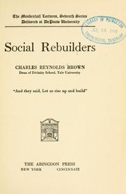 Cover of: Social rebuilders