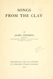 Cover of: Songs from the clay.