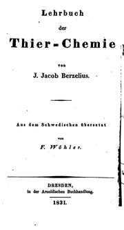 Cover of: Lehrbuch der Chemie by Friedrich Wöhler , Jöns Jacob Berzelius