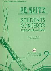 Cover of: Student's concerto: for violin and piano, no. 4 in D, op. 15, third position