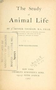 Cover of: study of animal life