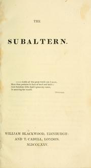 Cover of: subaltern.