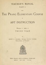 Cover of: Teacher's manual. by J. S. Clark